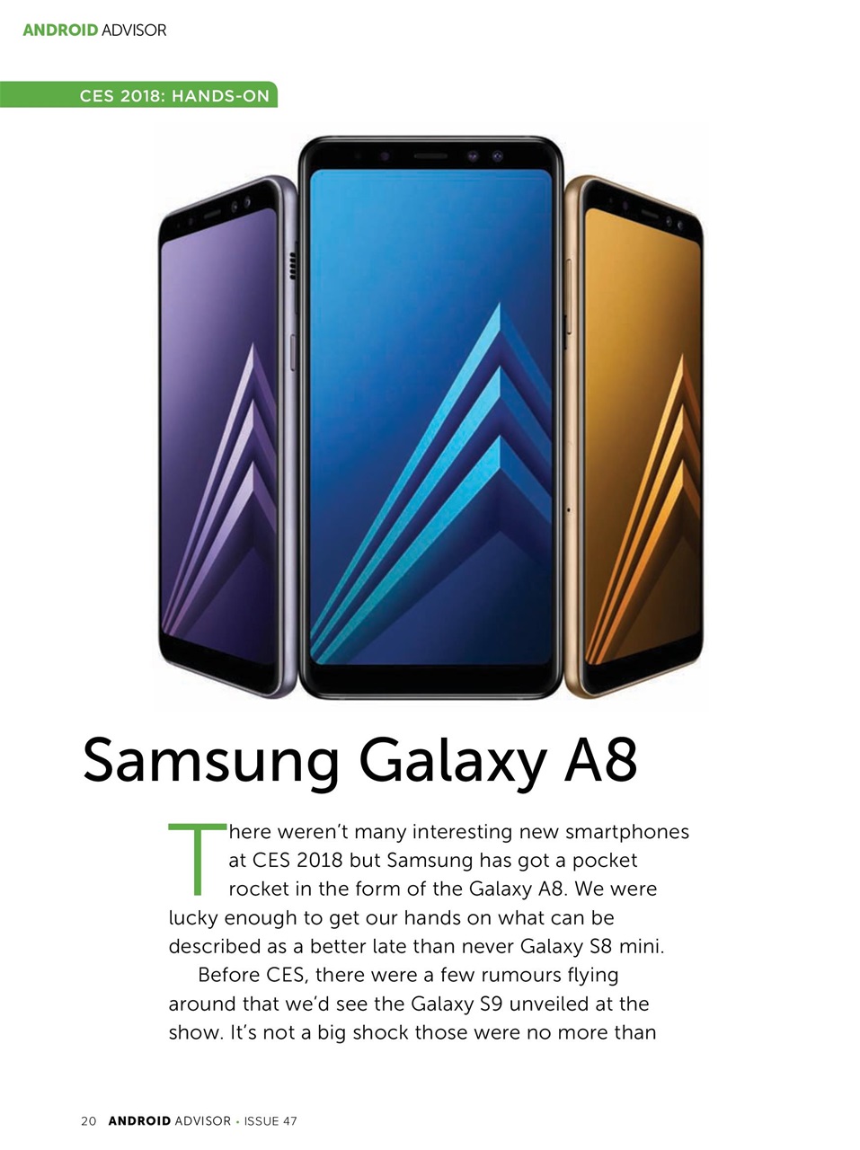 Android Advisor Preview Pages