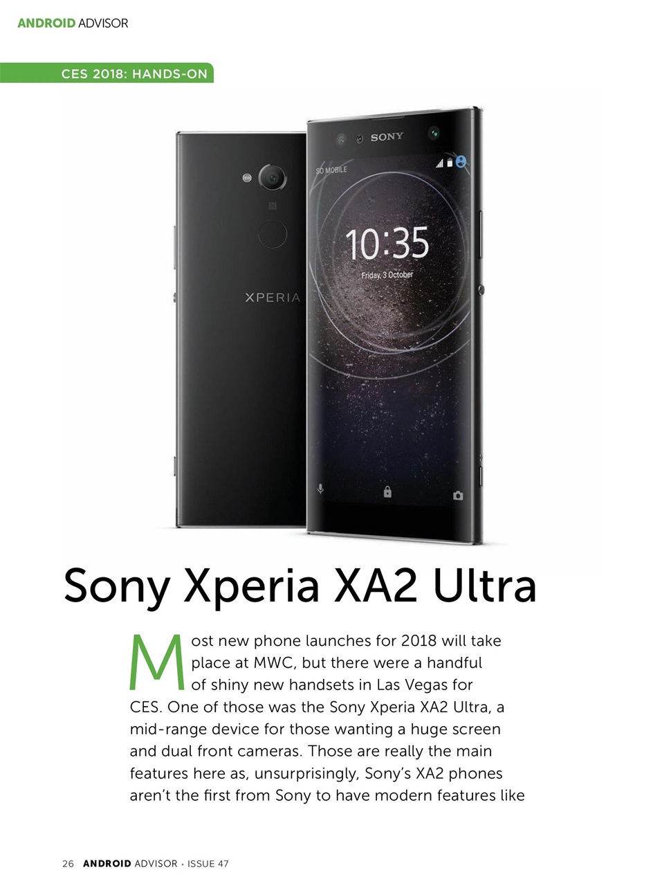 Android Advisor Preview Pages