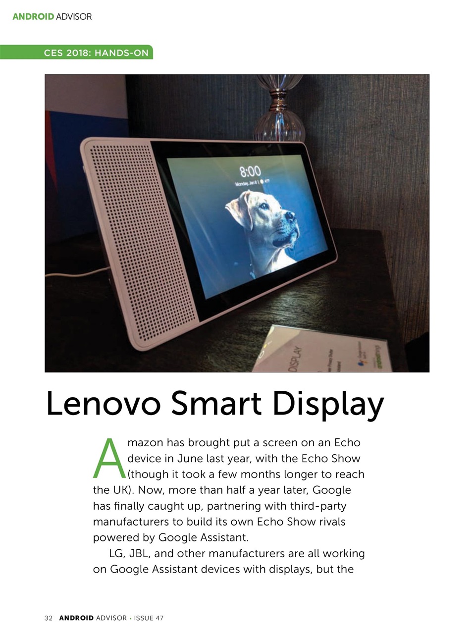 Android Advisor Preview Pages