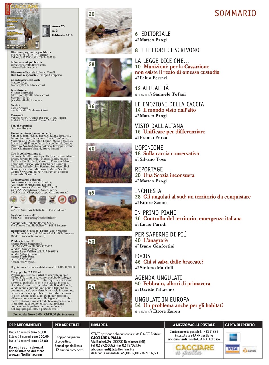 Caccia Magazine Preview Pages