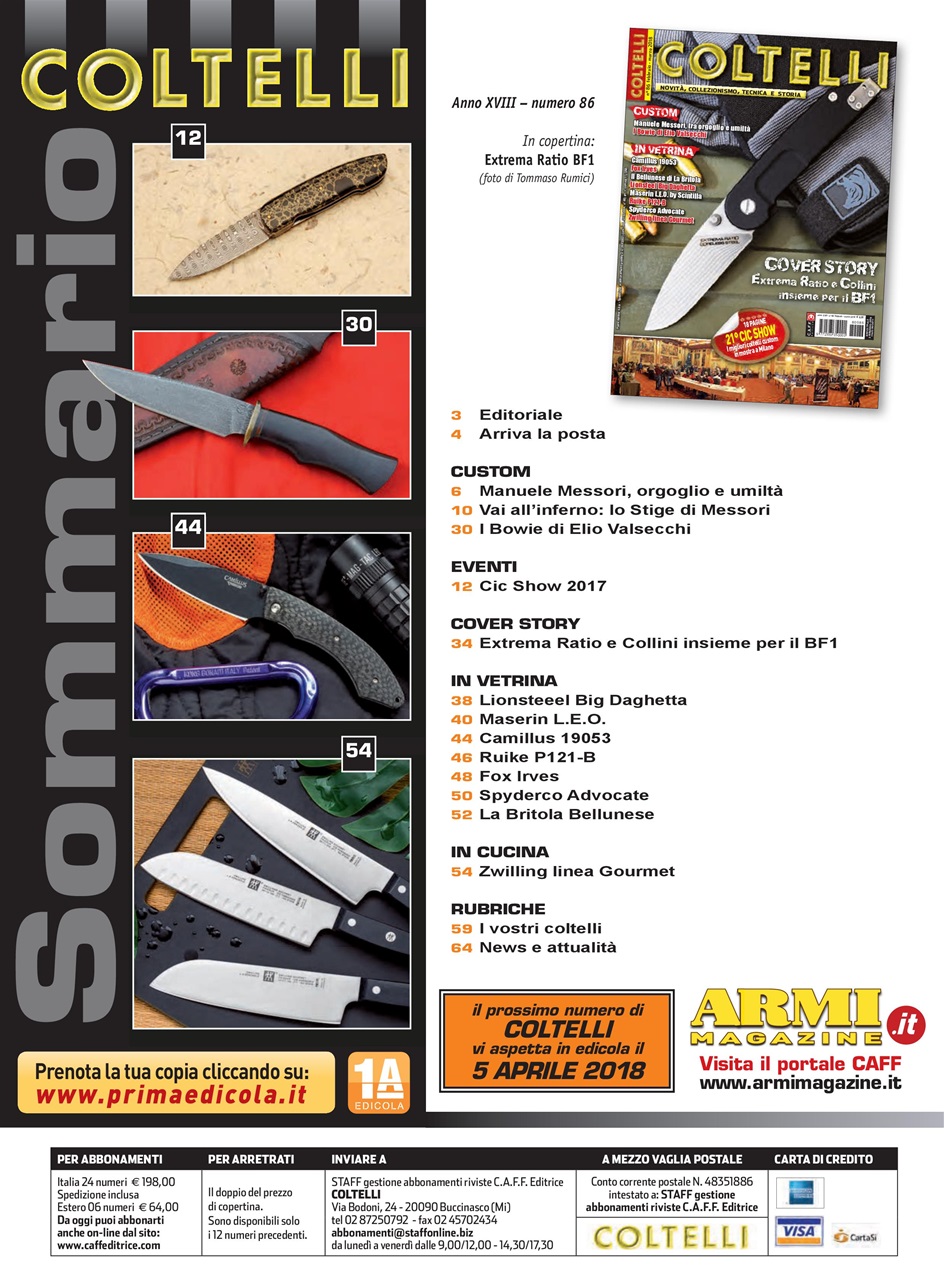 COLTELLI Preview Pages