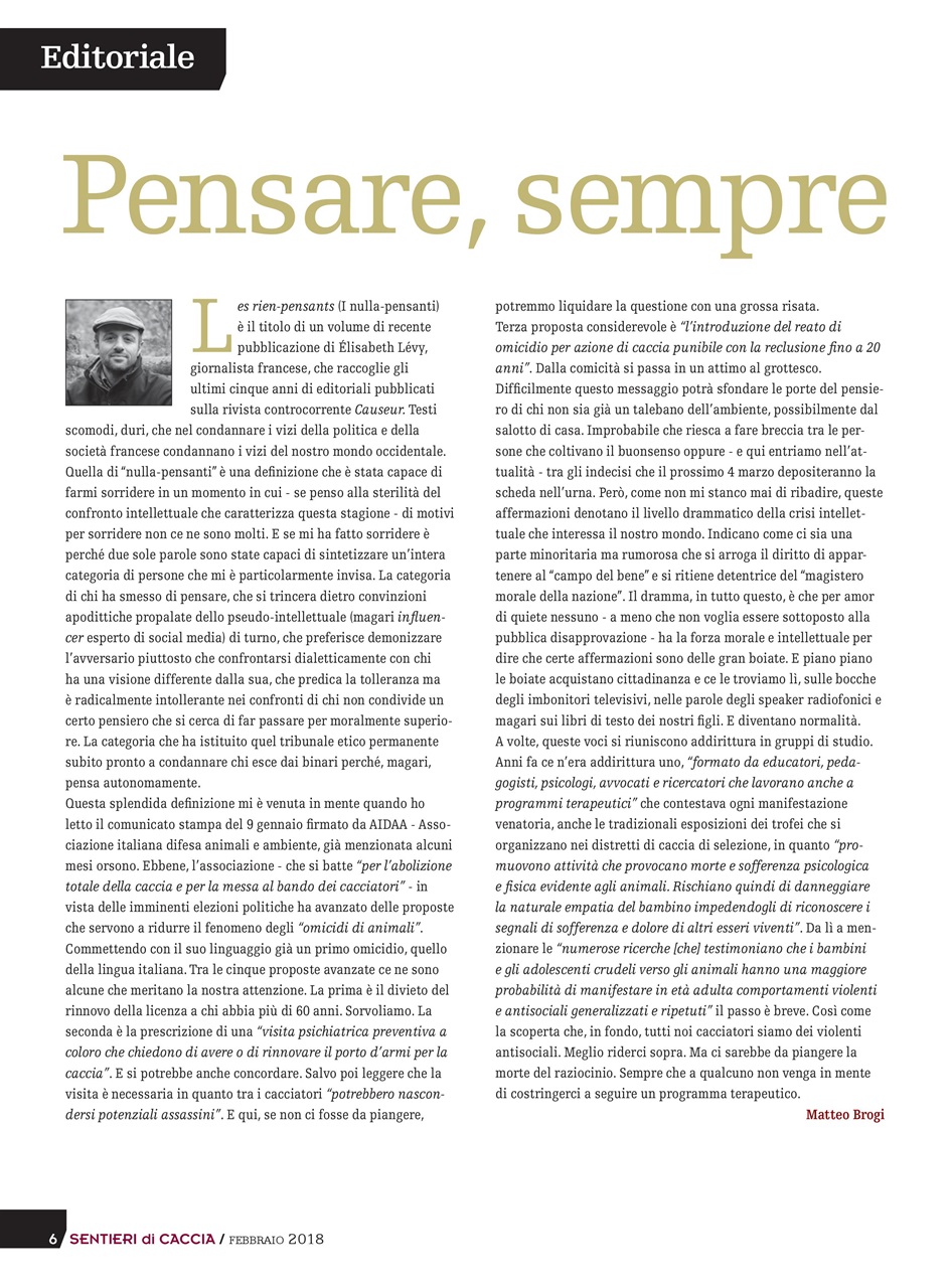 SENTIERI DI CACCIA Preview Pages