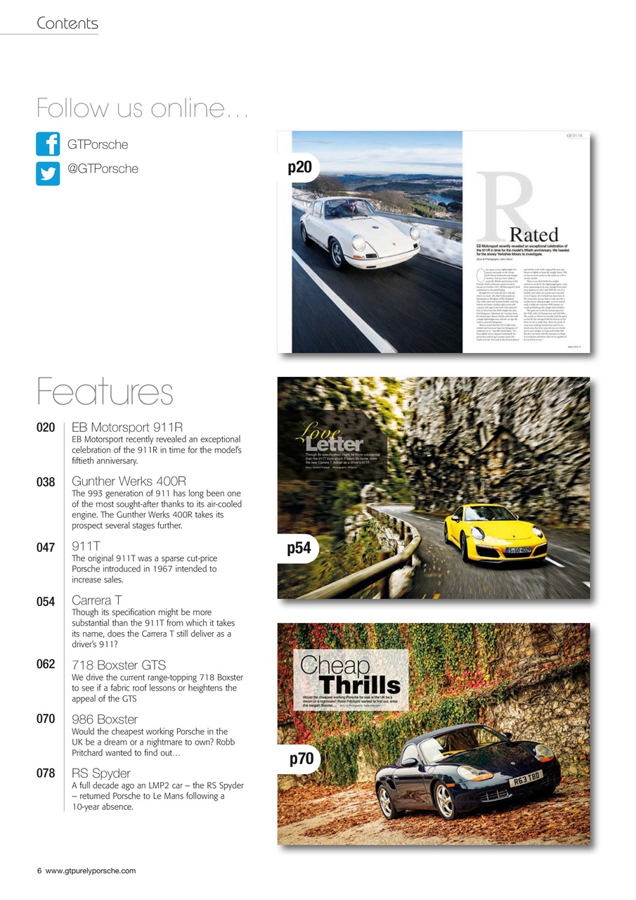 GT Porsche Preview Pages
