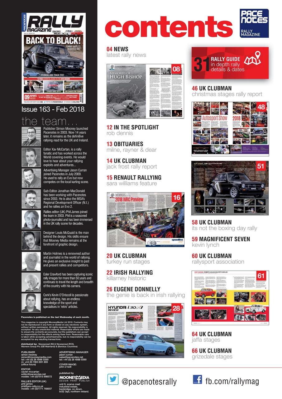 Pacenotes Rally magazine Preview Pages