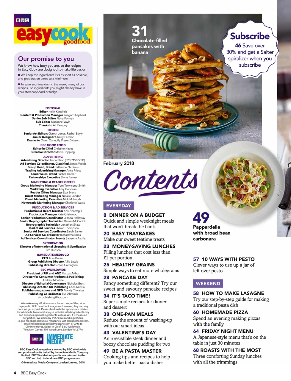 Easy Cook Magazine Preview Pages