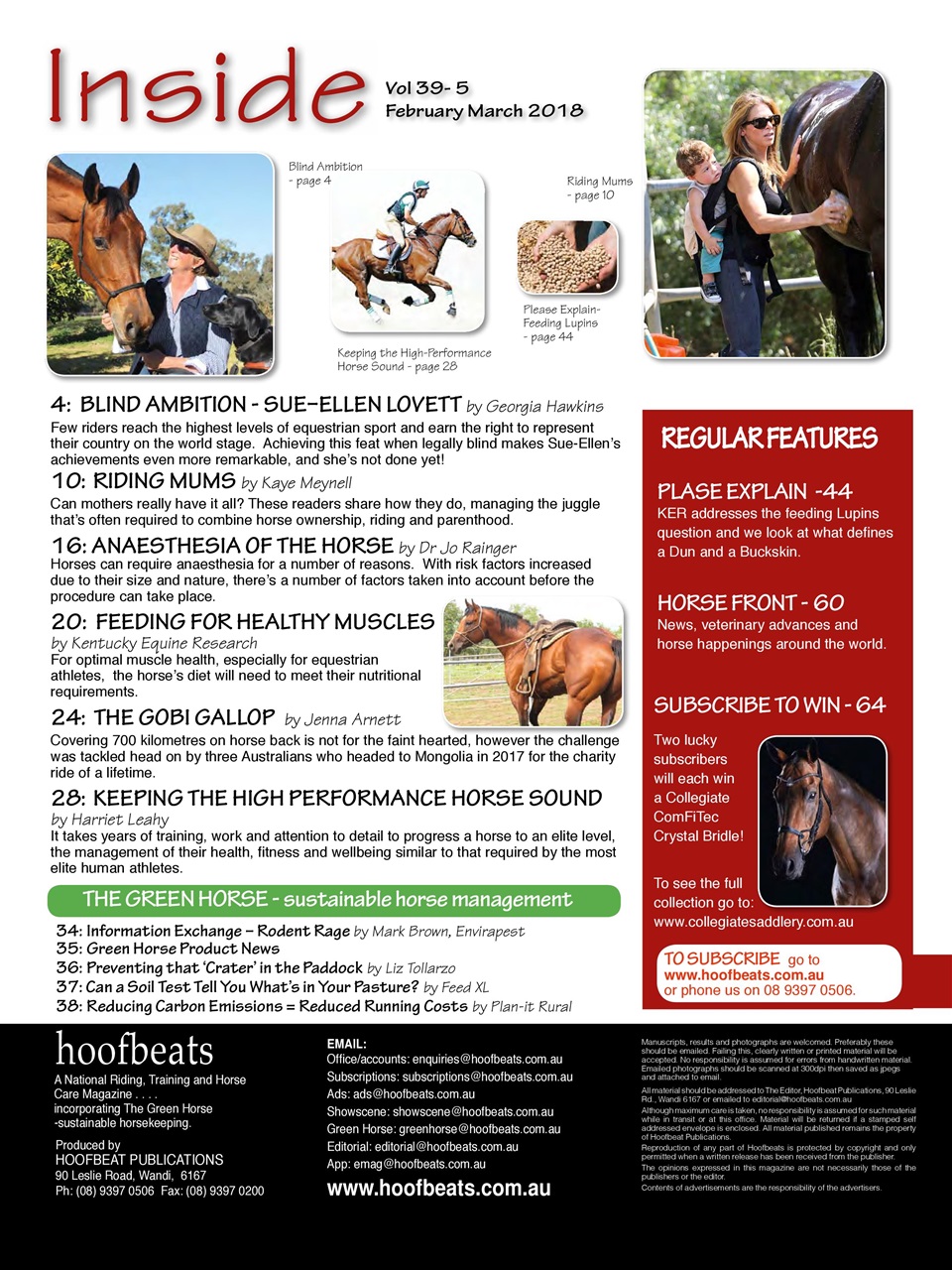 Hoofbeats Preview Pages