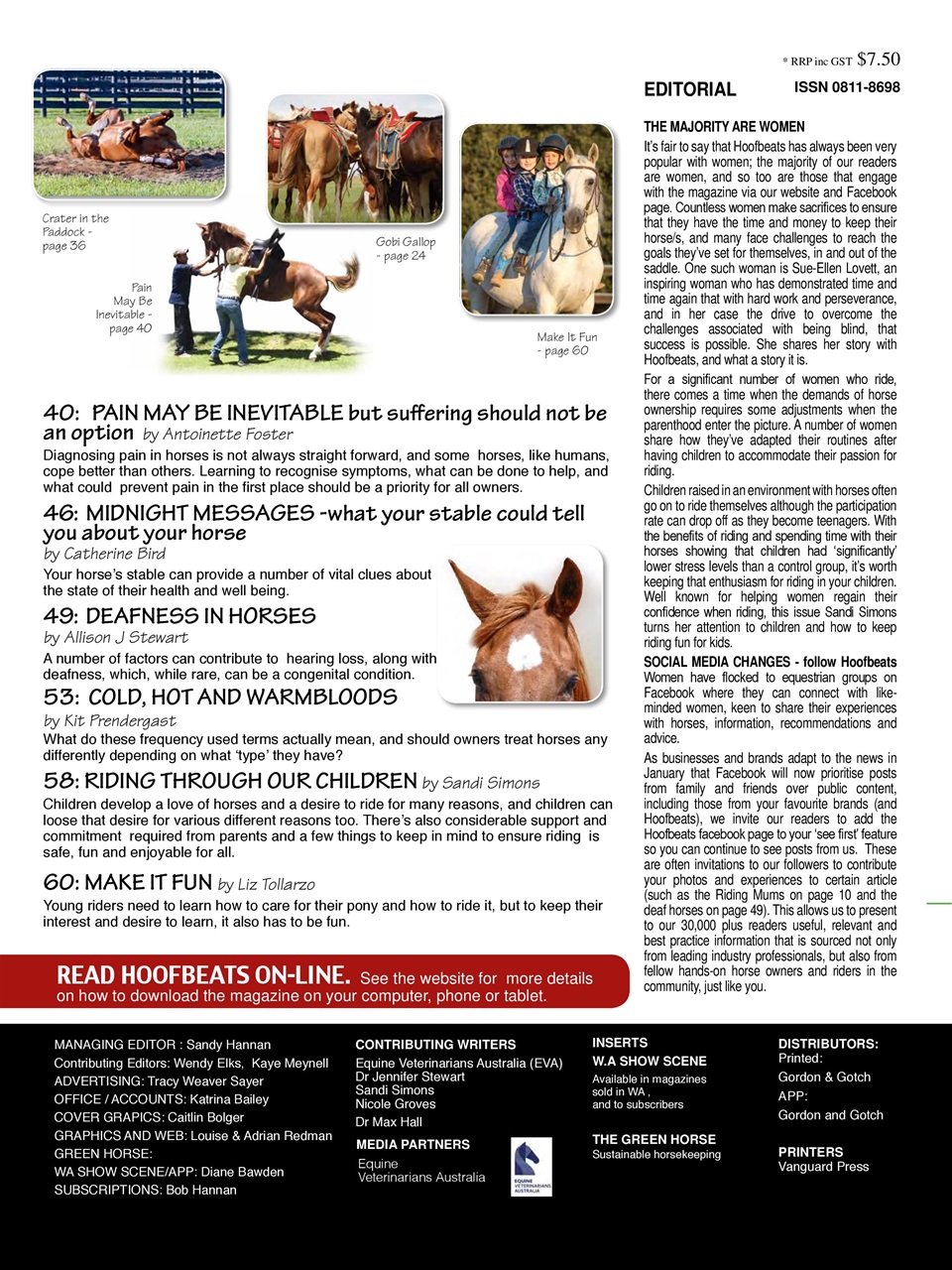 Hoofbeats Preview Pages