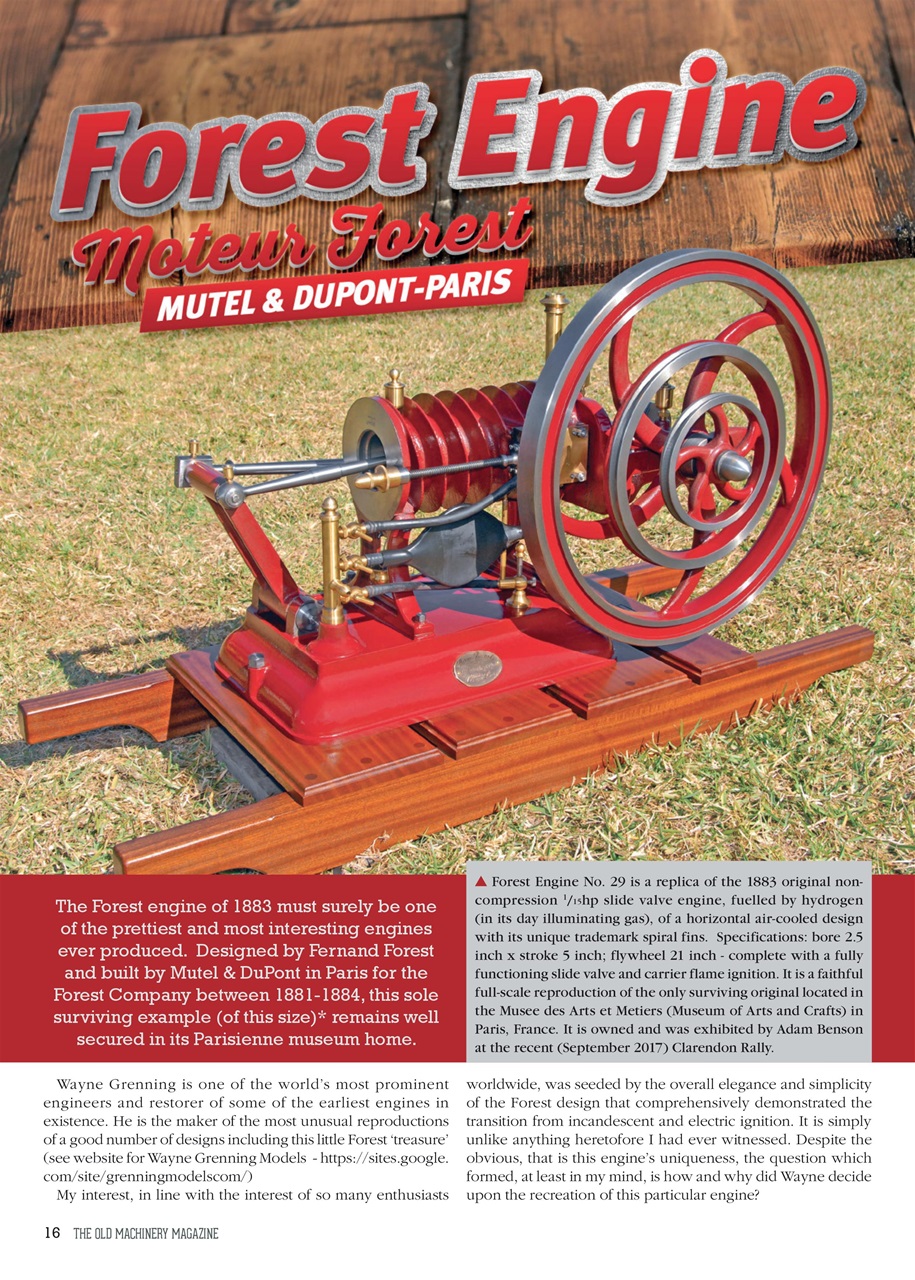 The Old Machinery Magazine Preview Pages
