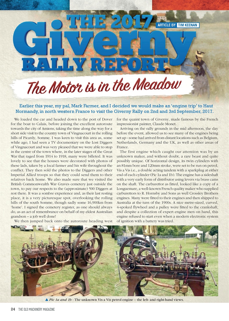 The Old Machinery Magazine Preview Pages
