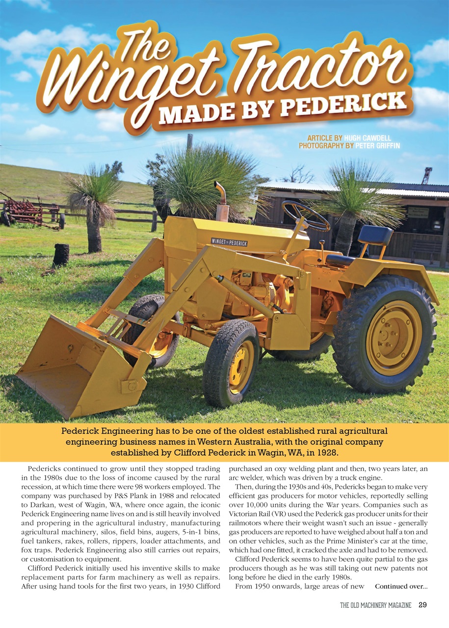 The Old Machinery Magazine Preview Pages