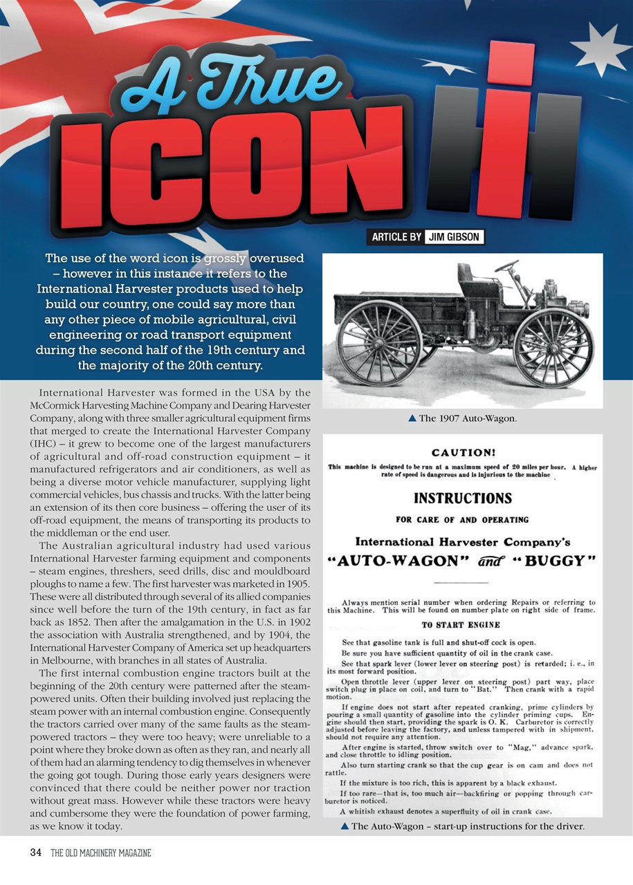 The Old Machinery Magazine Preview Pages