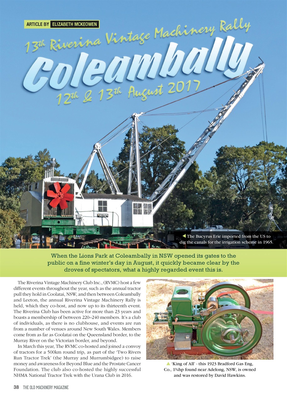 The Old Machinery Magazine Preview Pages