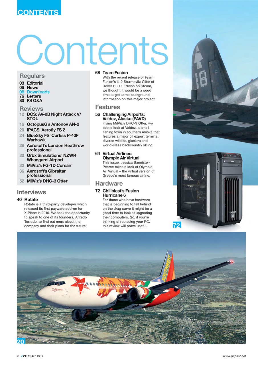 PC Pilot Preview Pages