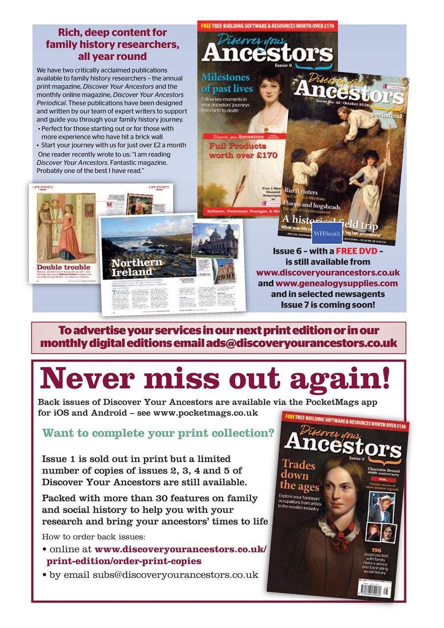Discover Your Ancestors Preview Pages