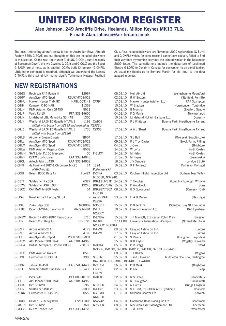 Air Britain News Preview Pages