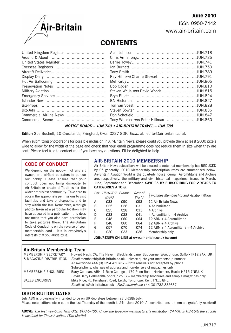 Air Britain News Preview Pages