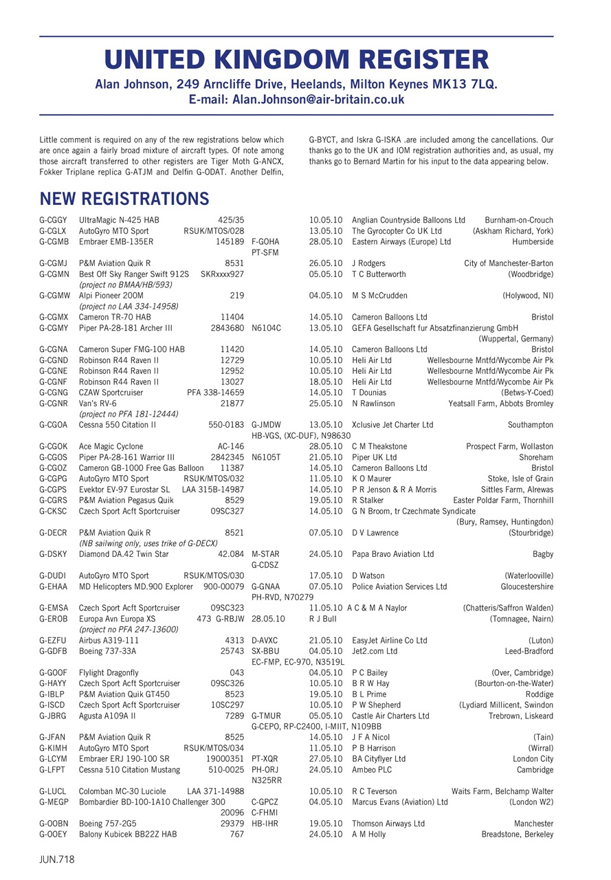 Air Britain News Preview Pages