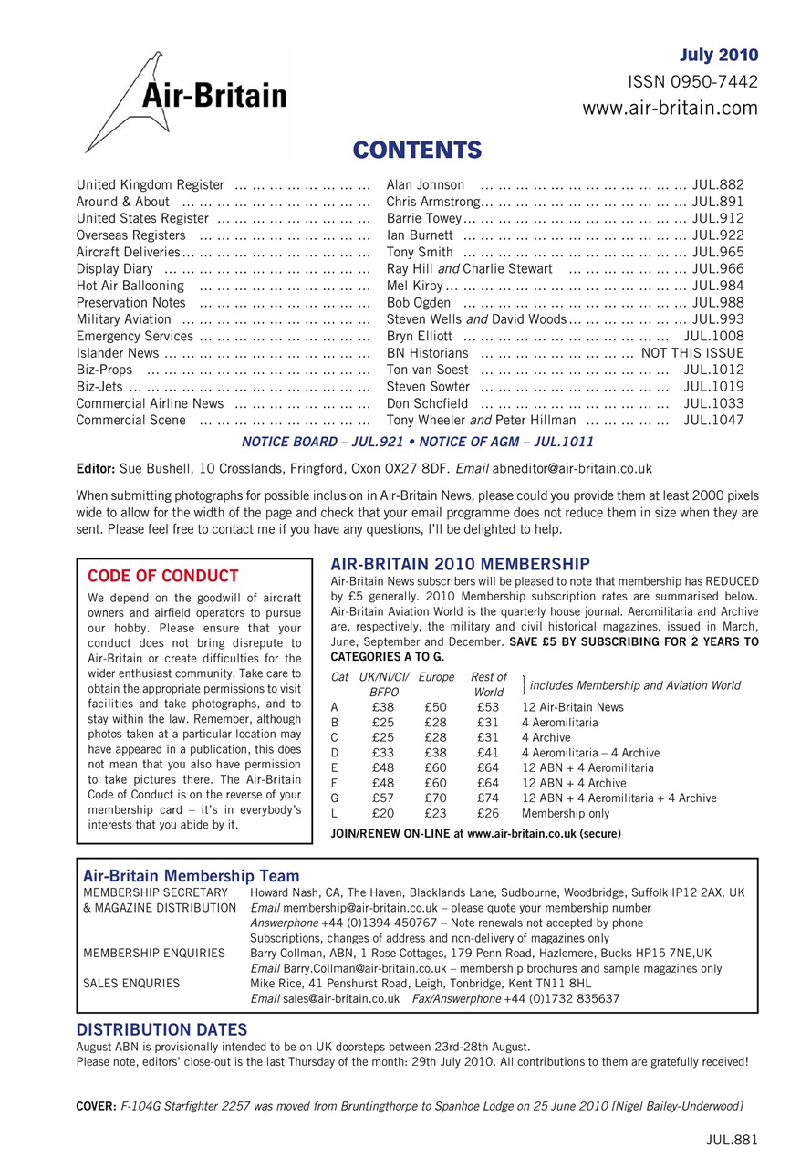 Air Britain News Preview Pages