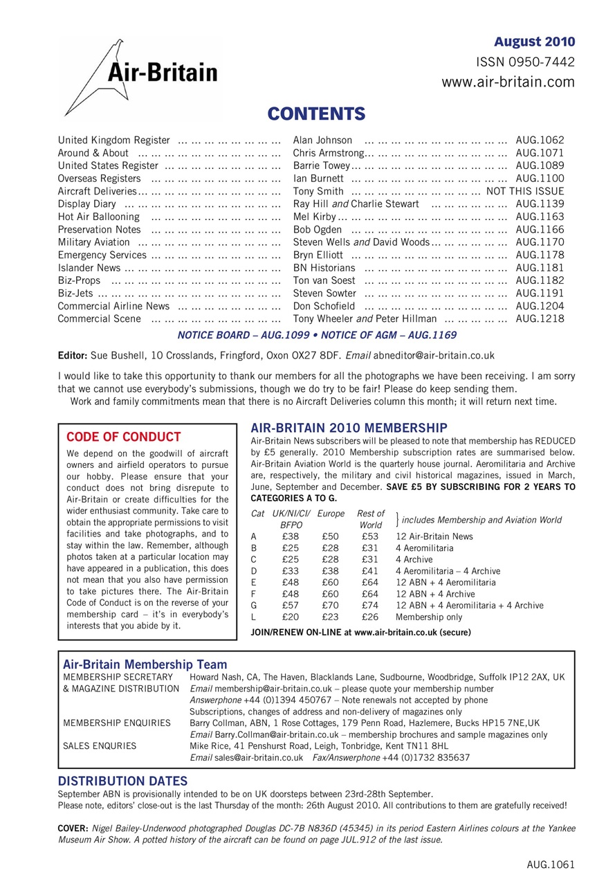 Air Britain News Preview Pages