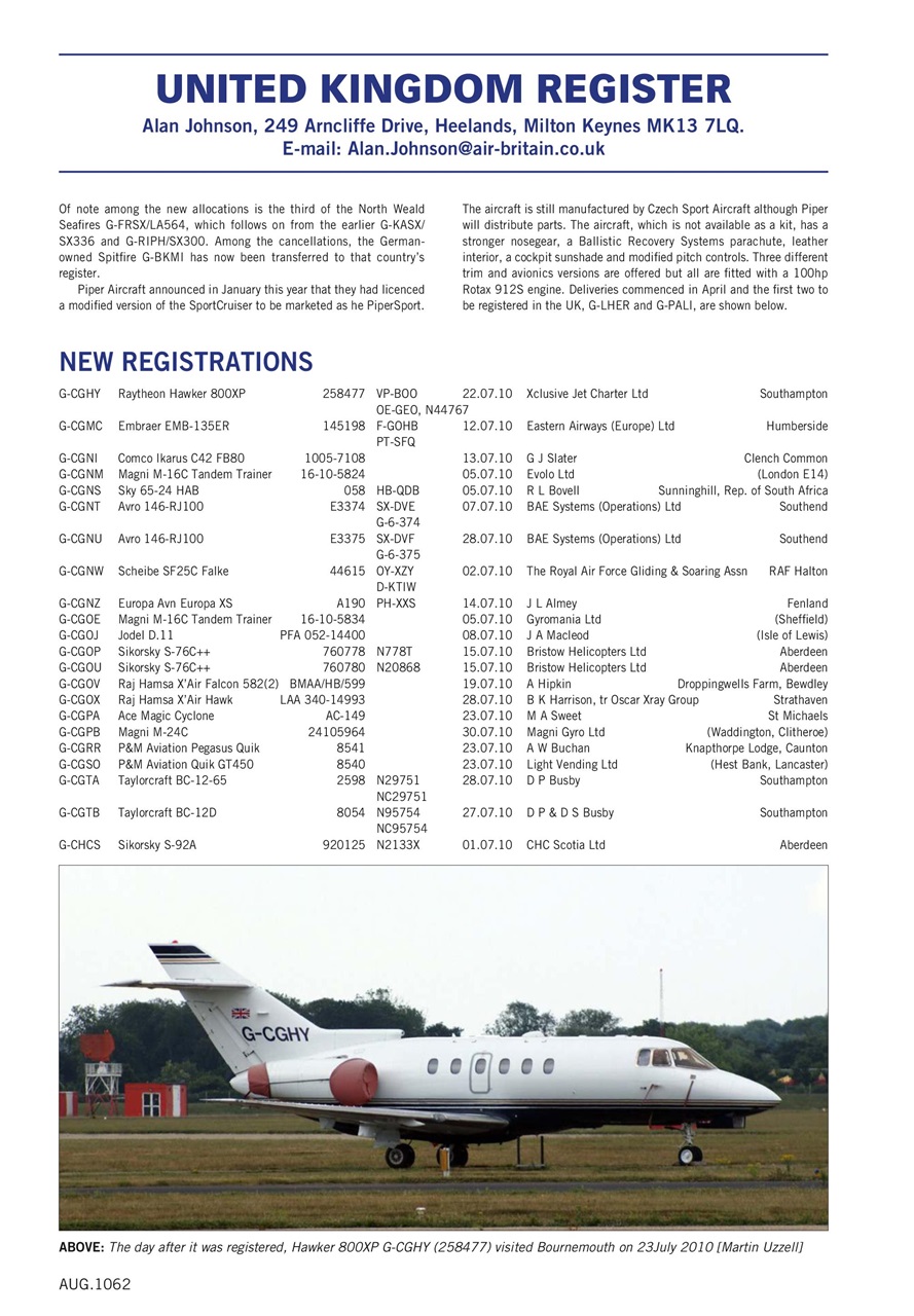 Air Britain News Preview Pages