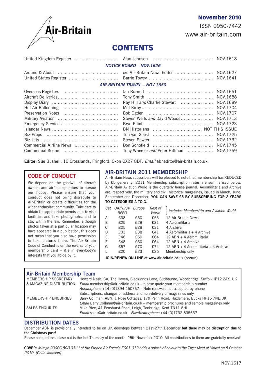 Air Britain News Preview Pages