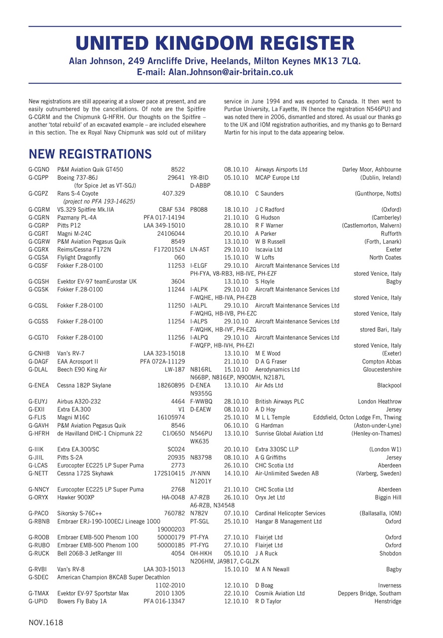 Air Britain News Preview Pages