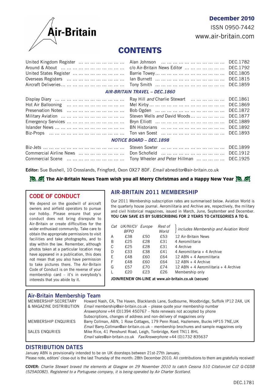 Air Britain News Preview Pages