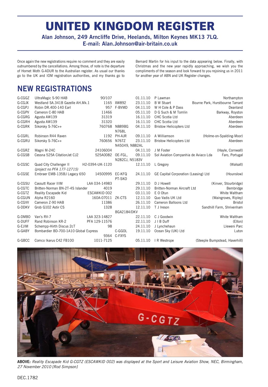 Air Britain News Preview Pages