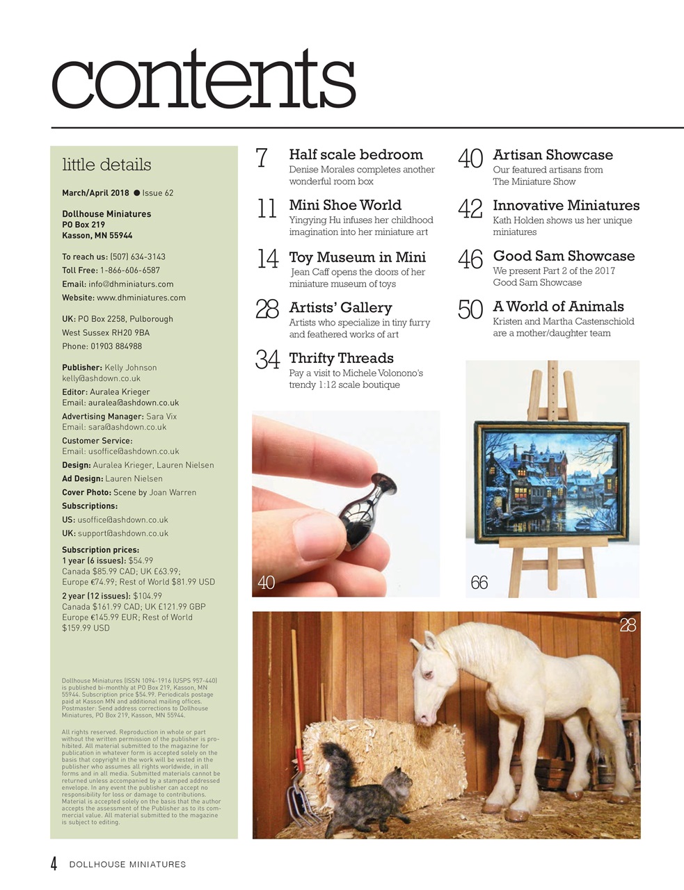 Dollhouse Miniatures Preview Pages