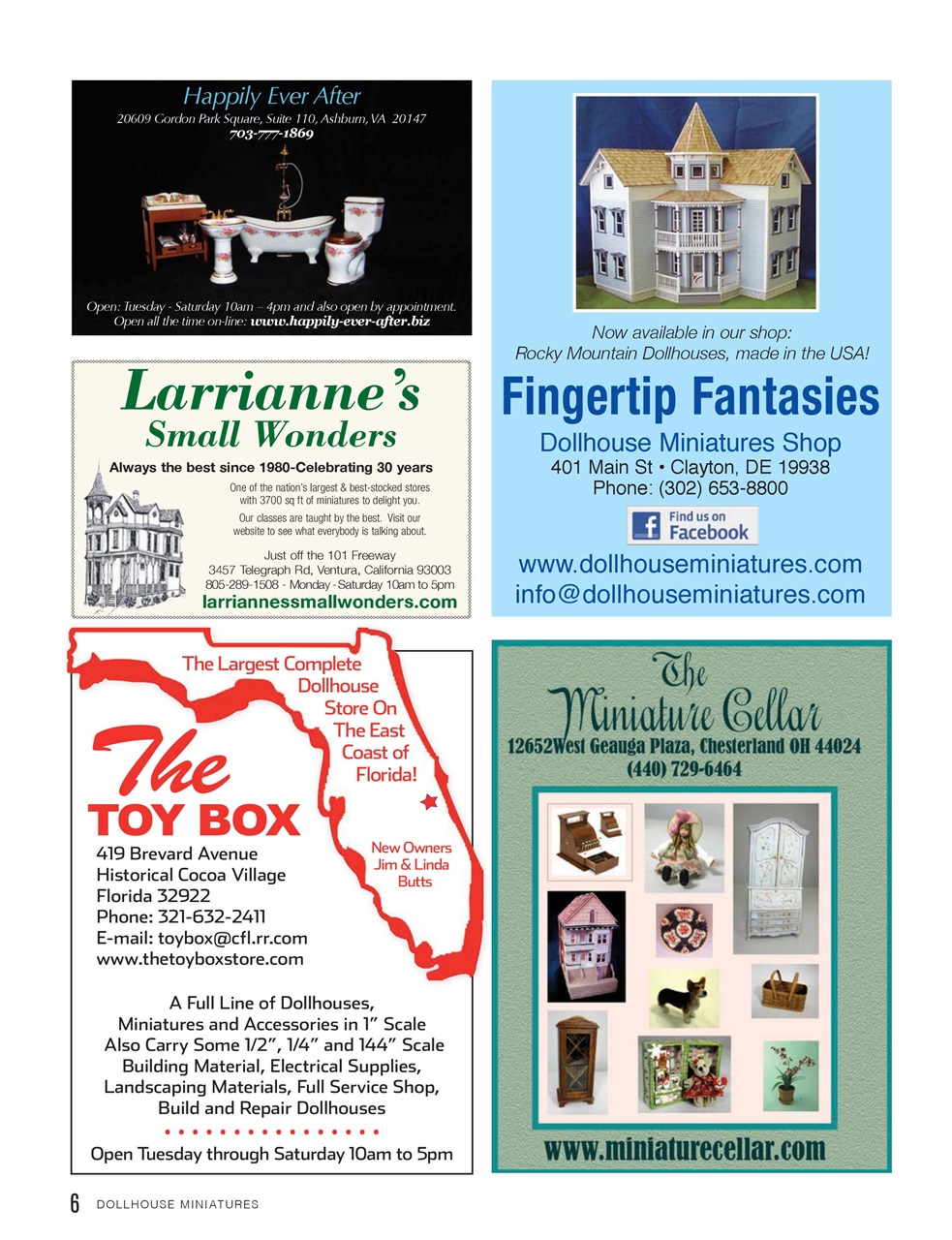 Dollhouse Miniatures Preview Pages