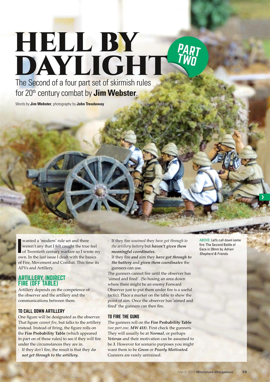 Miniature Wargames Preview Pages