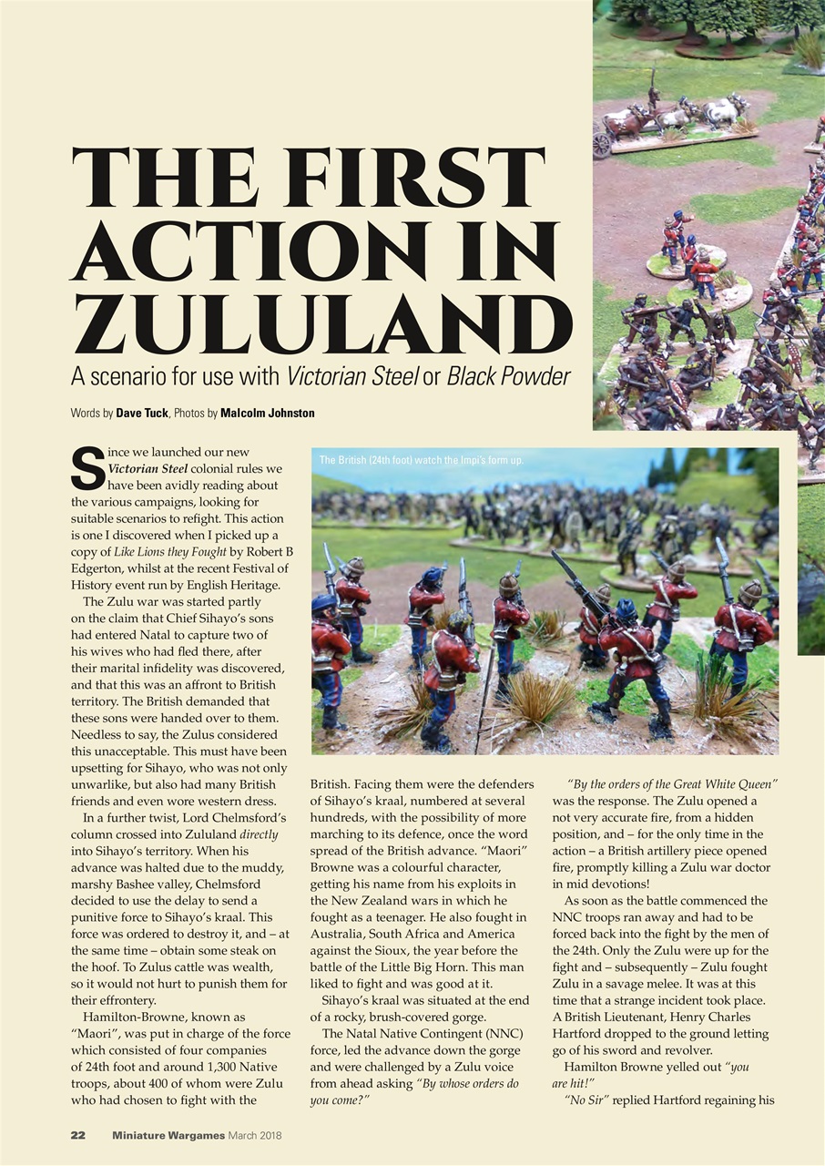 Miniature Wargames Preview Pages