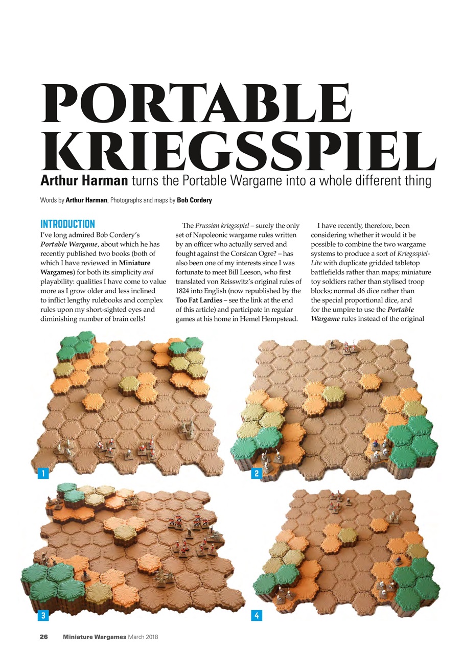 Miniature Wargames Preview Pages