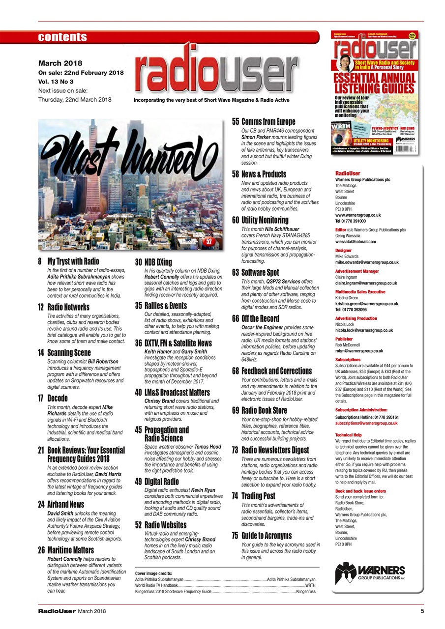 Radio User Preview Pages