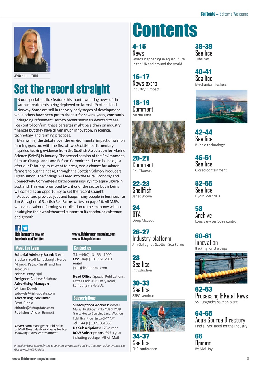 Fish Farmer Magazine Preview Pages