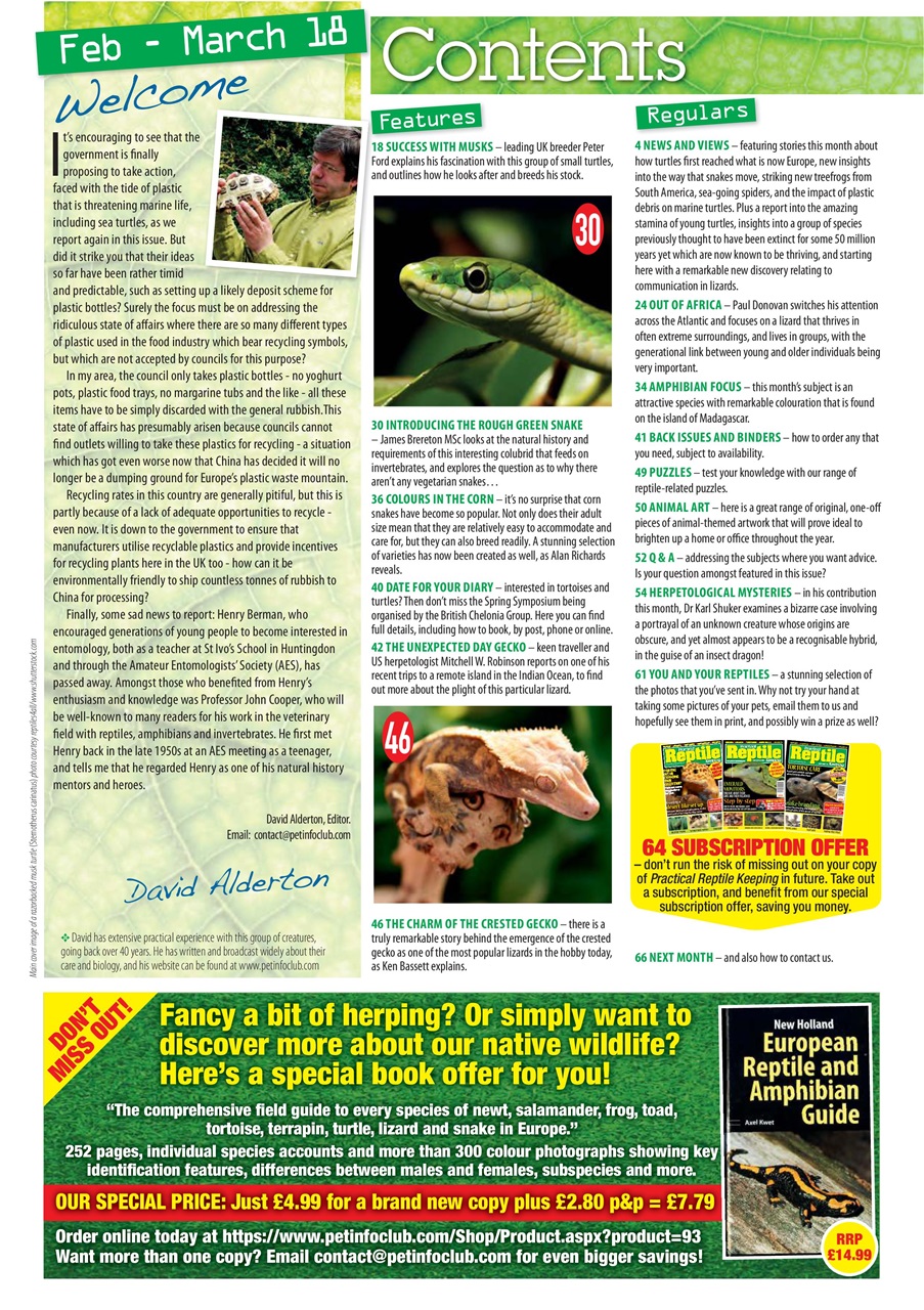 Practical Reptile Keeping Preview Pages