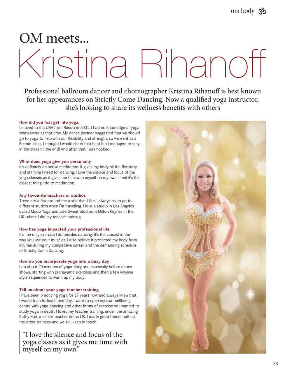 OM Yoga Magazine Preview Pages