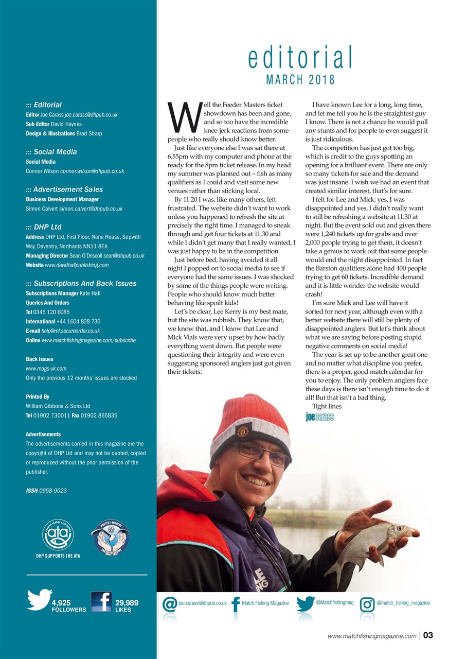 Match Fishing Preview Pages