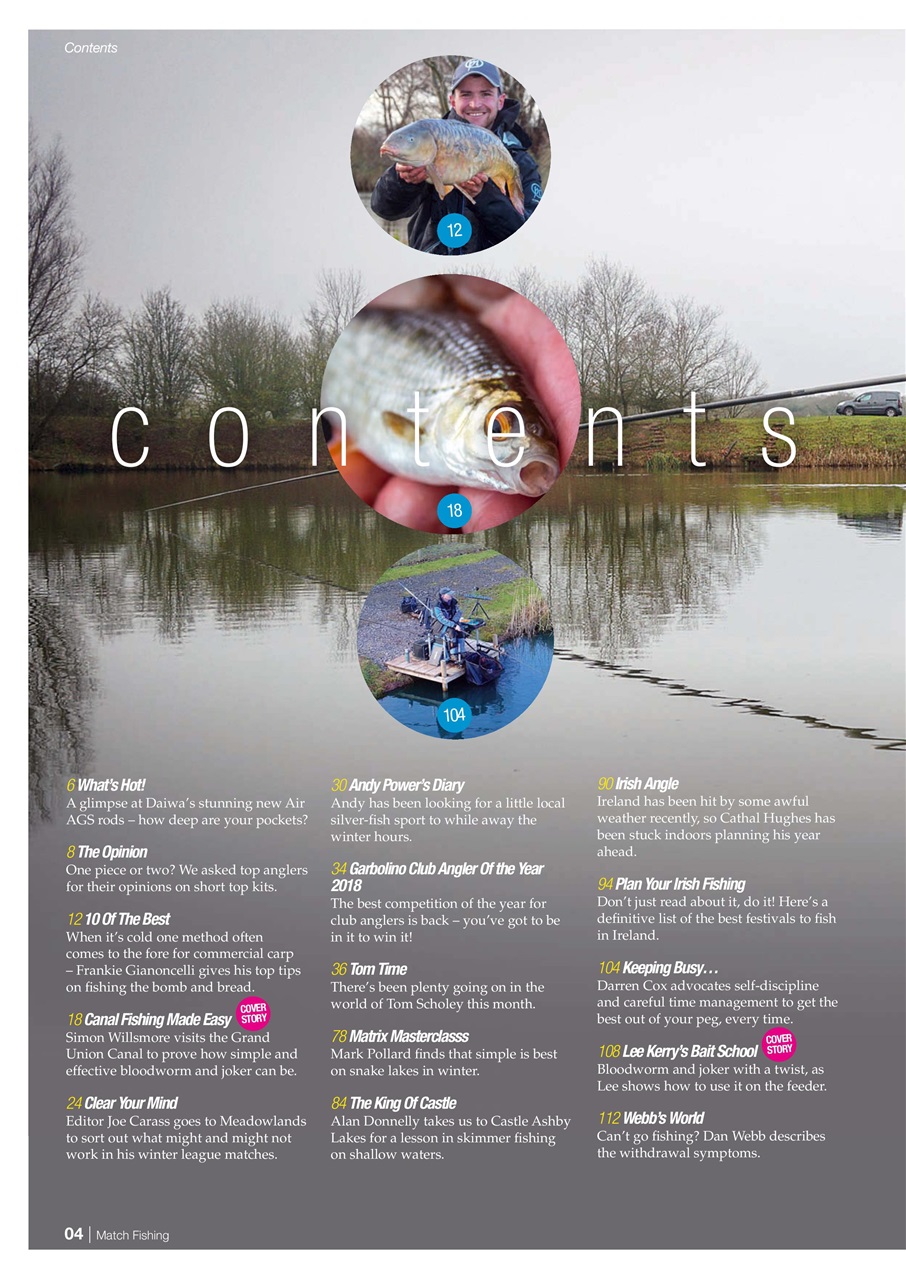 Match Fishing Preview Pages