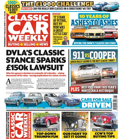 Classic Car Weekly issue 7th February 2018