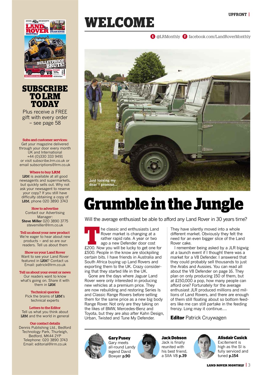 Land Rover Monthly Preview Pages