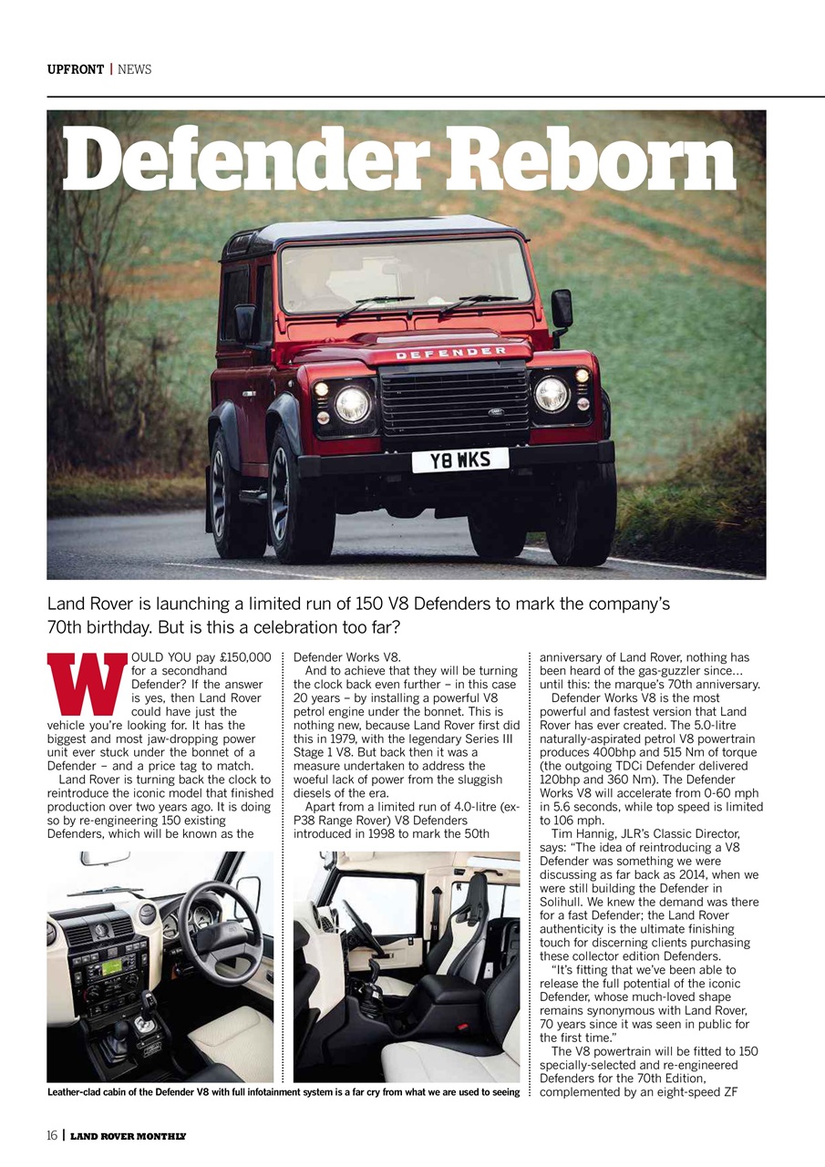 Land Rover Monthly Preview Pages