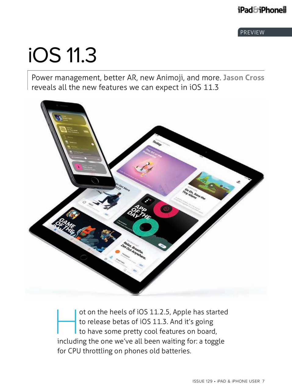 iPad and iPhone User Preview Pages