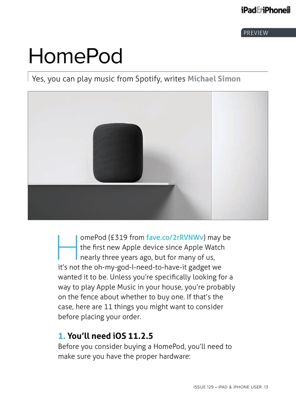iPad and iPhone User Preview Pages