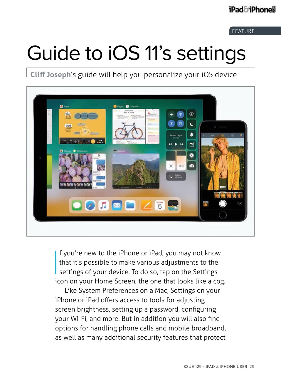iPad and iPhone User Preview Pages