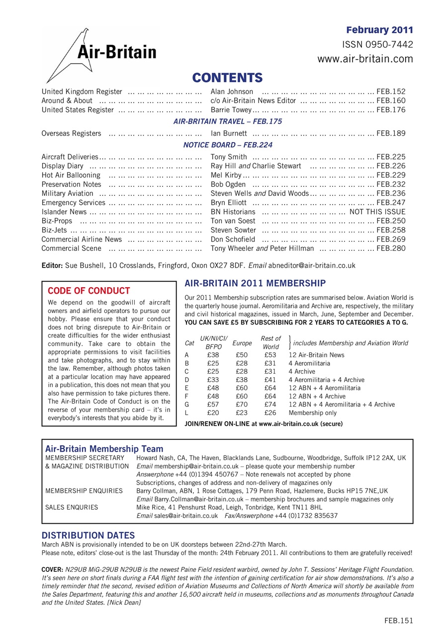 Air Britain News Preview Pages