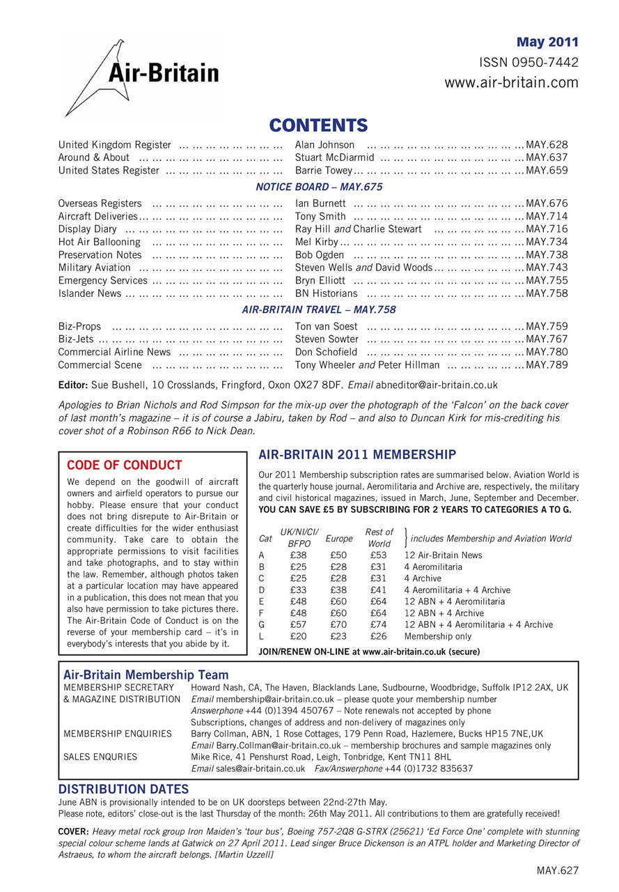 Air Britain News Preview Pages