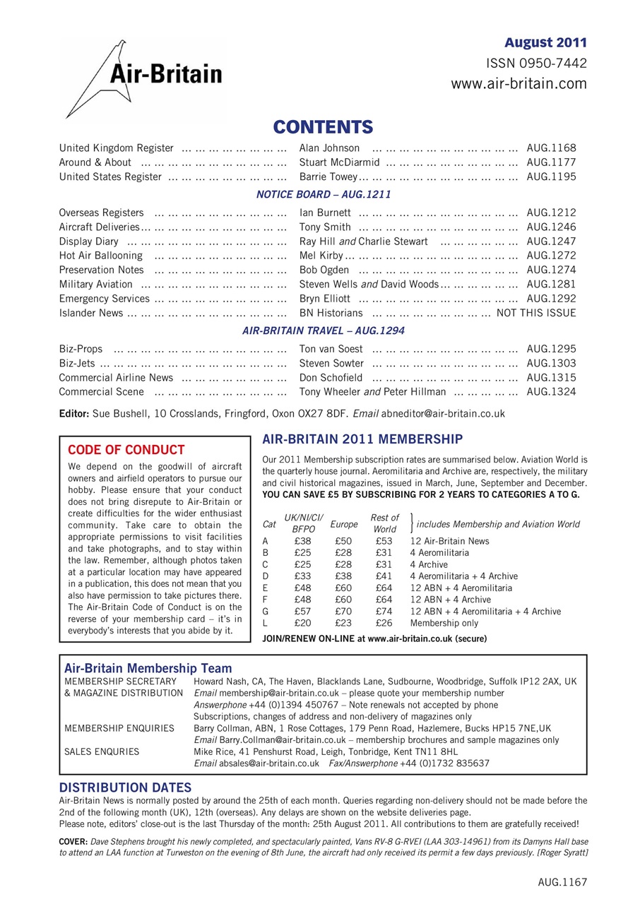 Air Britain News Preview Pages