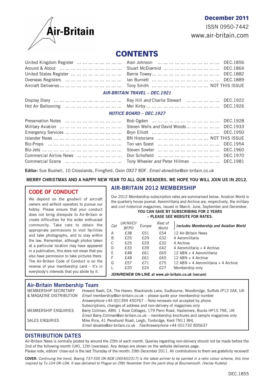 Air Britain News Preview Pages