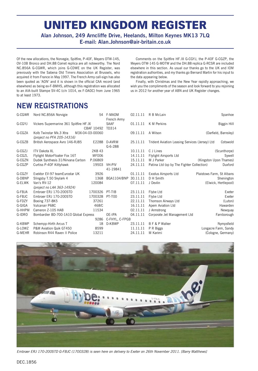 Air Britain News Preview Pages